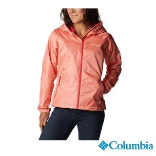 【Columbia 哥倫比亞 官方旗艦】女款-Omni-Tech 防水外套-粉紅(URR10470PK / 2022年春夏商品)