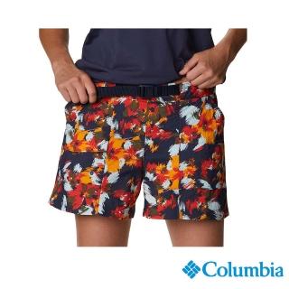 【Columbia 哥倫比亞 官方旗艦】女款- Omni-Shade 防曬 防潑短褲-印花(UAR24690FW / 2022年春夏商品)