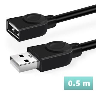 【LineQ】USB2.0 A公對A母 0.5米延長線