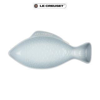 【Le Creuset】瓷器鮮魚盤-中(銀灰藍)