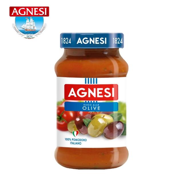 【AGNESI】義式蕃茄橄欖義大利麵醬 400gx1罐