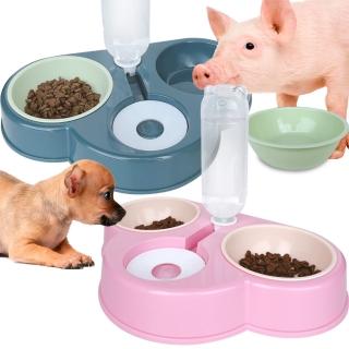 兩用寵物自動飲水器 飲水機(寵物自動續水碗 餵食器 寵物碗)