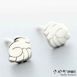 【Sayaka 紗彌佳】耳環 飾品 可愛創意拳頭造型針式耳環