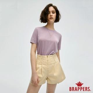 【BRAPPERS】女款 簡約素雅圓領T恤(紫)