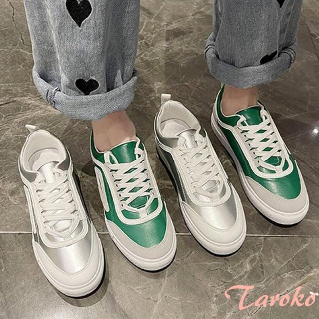 【Taroko】飽和色調日系學生街頭休閒鞋(2色可選)
