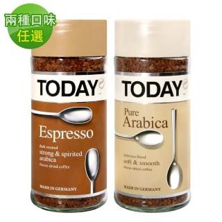 【TODAY】當代即溶咖啡任選4罐組(95g/罐;濃縮&阿拉比卡風味)