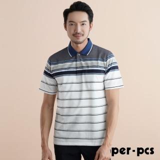 【per-pcs 派彼士】率性英倫風格棉料POLO衫(721503)