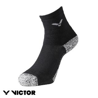 【VICTOR 勝利體育】運動中性襪 機能、中筒、止滑(C-5077/C-5072 黑)