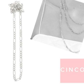 【CINCO】葡萄牙精品 Nico necklace 925純銀 素面項鍊 簡約百搭款 65公分(925純銀)