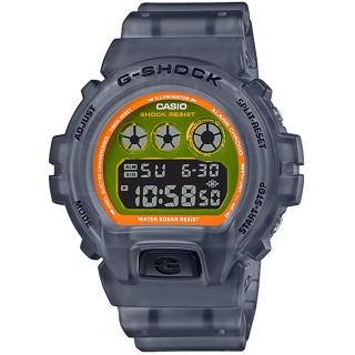 【CASIO 卡西歐】G-SHOCK 半透明螢光時尚電子手錶(DW-6900LS-1)