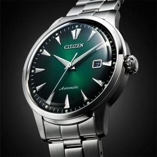 【CITIZEN 星辰】黑潮復刻機械腕錶41mm綠面(NK0007-88X)