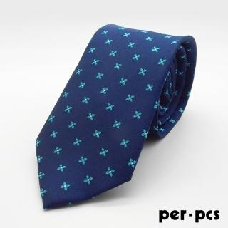【per-pcs 派彼士】質感雅痞造型商務領帶_藍(PW1005)