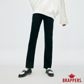 【BRAPPERS】女款 Boy friend系列-中腰彈性中直筒褲(黑)