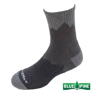 【青松戶外】COOLMAX 排汗抗菌登山襪-深灰和灰 B62201-03(襪子/吸濕排汗/抗菌除臭/舒適)