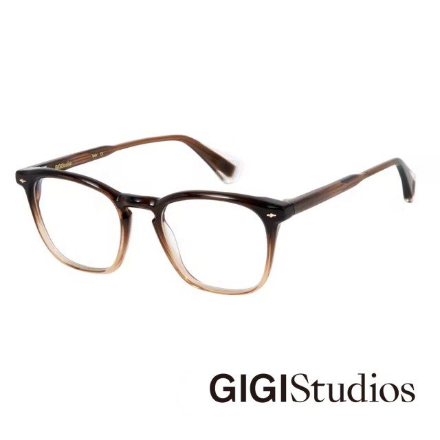 【GIGI Studios】西班牙都會百搭款光學眼鏡(透咖漸層 - MCCARTNEY-6674/2)