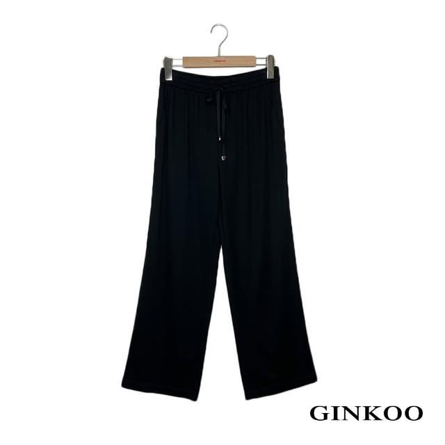 【GINKOO 俊克】抽繩彈性長褲