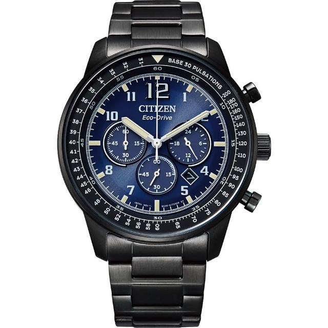 【CITIZEN 星辰】亞洲限定 光動能紳士計時手錶 44mm(CA4505-80M)