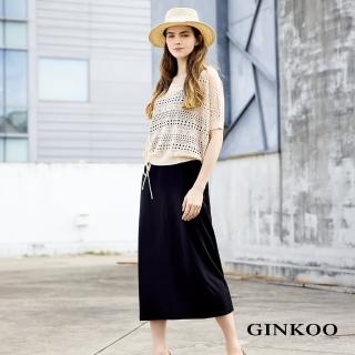 【GINKOO 俊克】兩件式圖騰針織洋裝