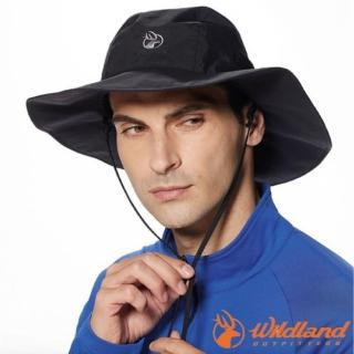 【Wildland 荒野】極限款_登山超輕抗UV防水透氣大盤帽子(W2016-54 黑)