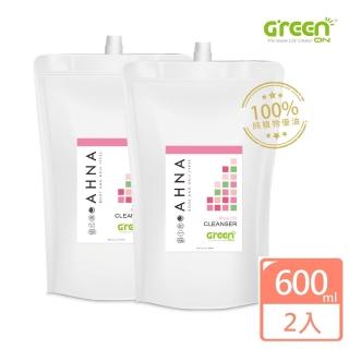 【GREENON】玫瑰優油植萃髮浴環保包600ML(2入組)