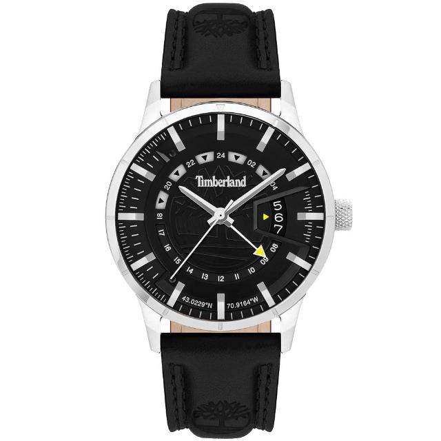 【Timberland】文藝時尚兩地時間手錶-42mm(TDWGB2201501)