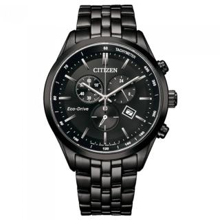 【CITIZEN 星辰】GENTS領袖王Wilson光動能不鏽鋼帶錶款-黑色42mm(AT2145-86E)