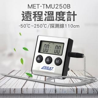 【錫特工業】遠程溫度計0~250℃ 探針溫度計 廚房烤箱烘焙 烹飪肉類 燒烤溫度計(MET-TMU250B 儀表量具)