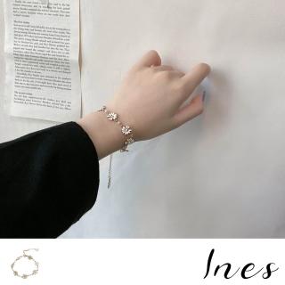 【INES】韓國設計法式復古小清新雛菊造型手鍊(清新手鍊 雛菊手鍊)