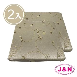 【J&N】微姿銀防潑水立體坐墊 - 43*43*5(銀色-2入組)