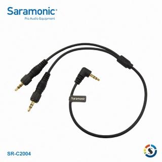 【Saramonic 楓笛】SR-C2004 3.5mm轉雙頭3.5mm音源轉接線(勝興公司貨)