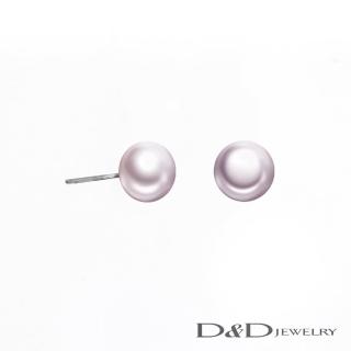 【D&D JEWELRY】9-9.5mm純銀紫色珍珠(耳環)