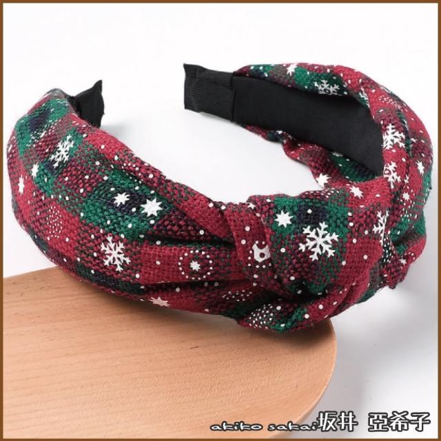 【Akiko Sakai】日系耶誕風格造型髮箍(生日 送禮 禮物)