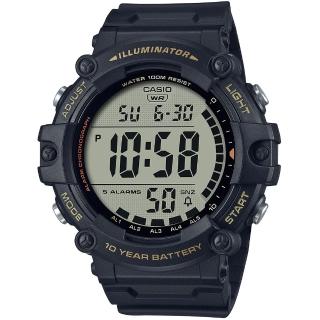 【CASIO 卡西歐】大錶徑10年電力計時錶(AE-1500WHX-1A)