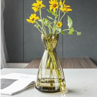 【JEN】北歐簡約小清新玻璃花瓶花器居家裝飾桌面擺飾高28cm(莫卡尼)