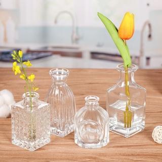 【JEN】北歐創意玻璃花瓶花器居家裝飾桌上擺飾(8款可選)