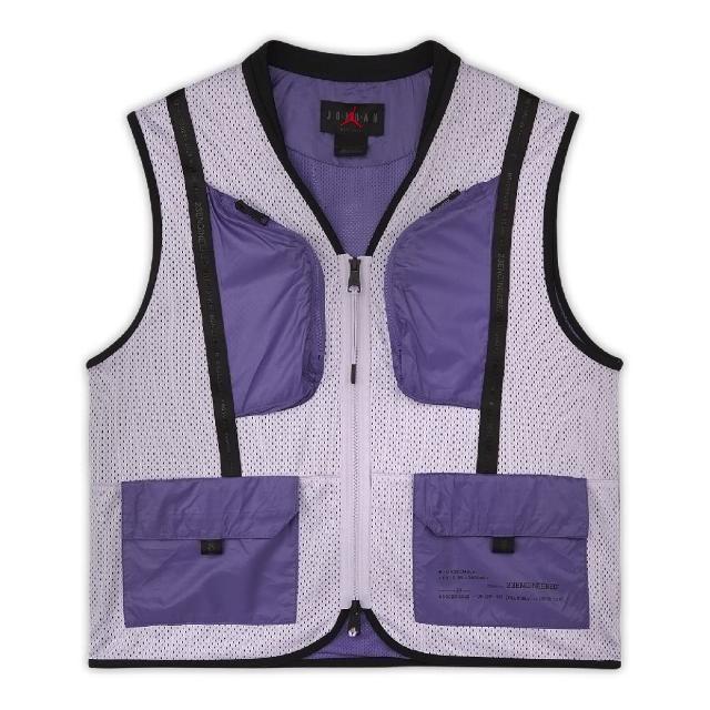【NIKE 耐吉】無袖背心 Jordan 23 Engineered Vest 男款 紫 網眼 工裝 大口袋 喬丹(DM1387-530)
