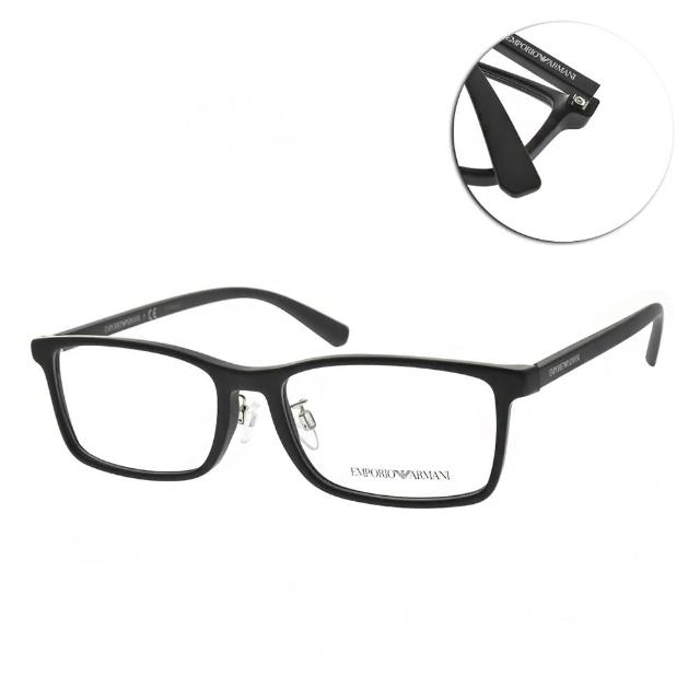 【EMPORIO ARMANI】光學眼鏡 方框款(霧黑 #EA3145D 5042)