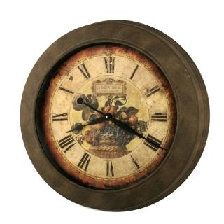 【JUSTIME 鐘情坊】19吋 懷舊復古風格 加厚金屬框掛鐘(台製機心 時鐘)