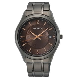 【SEIKO 精工】經典黑鋼藍寶石鏡面腕錶(6N52-00D0U/SUR519P1)