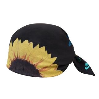 【NIKE 耐吉】頭巾 Bandana Printed 黑 頭帶 口鼻罩 花卉 向日葵(N100457398-1OS)