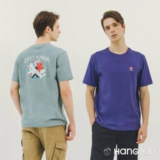 【Hang Ten】中性款-韓國設計款-涼感舒適加拿大主題印花短袖T恤(多款選)