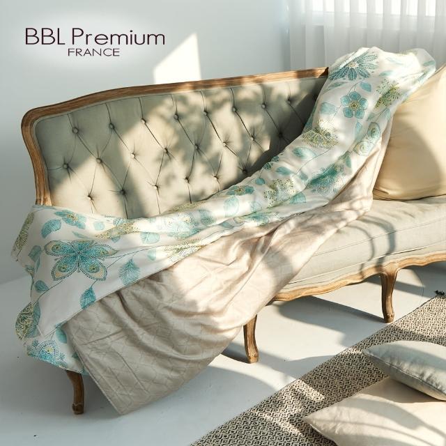 【BBL Premium】100%天絲印花鋅力綿涼被-幸福蒲公英-大地黃(雙人)