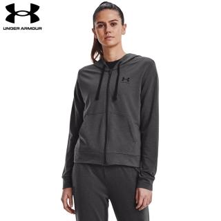 【UNDER ARMOUR】女 RIVAL TERRY 連帽外套_1369853-010(灰)