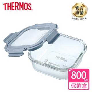 【THERMOS膳魔師】耐熱玻璃保鮮盒800ml(Z-GFC800S-LB)