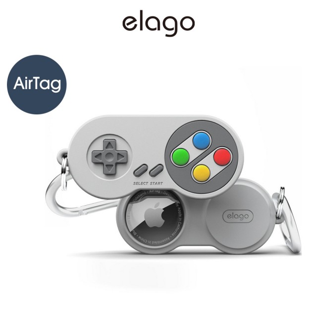 【Elago】AirTag 經典遊戲機保護套 附鑰匙扣