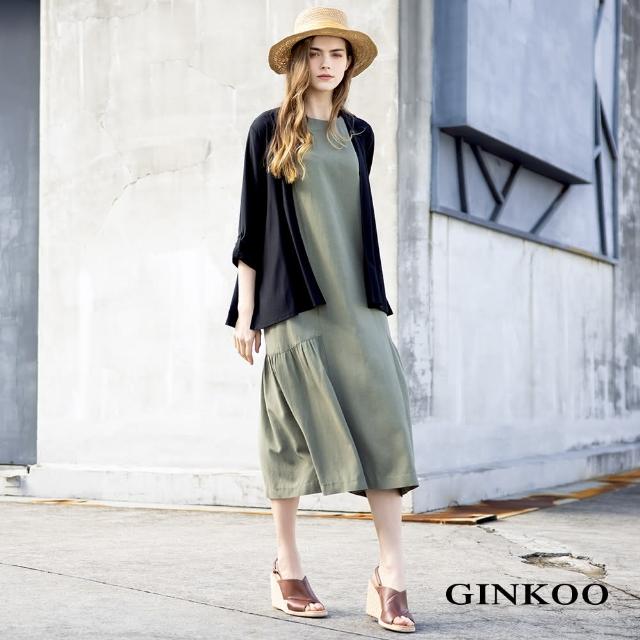 【GINKOO 俊克】簡約無袖洋裝