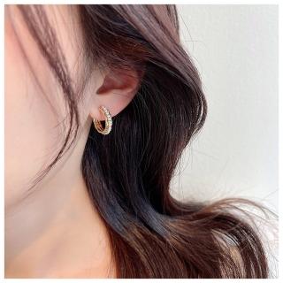 【HaNA 梨花】法式優雅公式． 簡約設計師珍珠圈圈耳環