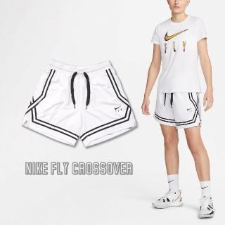 【NIKE 耐吉】球褲 Fly Crossover 白 黑 女款 吸濕 快乾 寬版 彈性(DH7326-100)