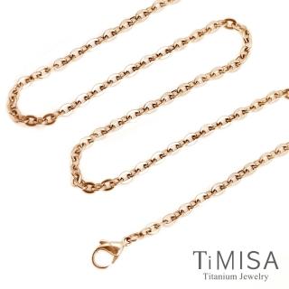 【TiMISA】璀璨時刻 純鈦項鍊-60cm(雙色可選)