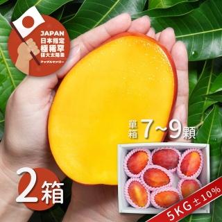 臺南愛文芒果2.5公斤x2箱（7-9顆/箱）(日本指定外銷農場 真正極品)